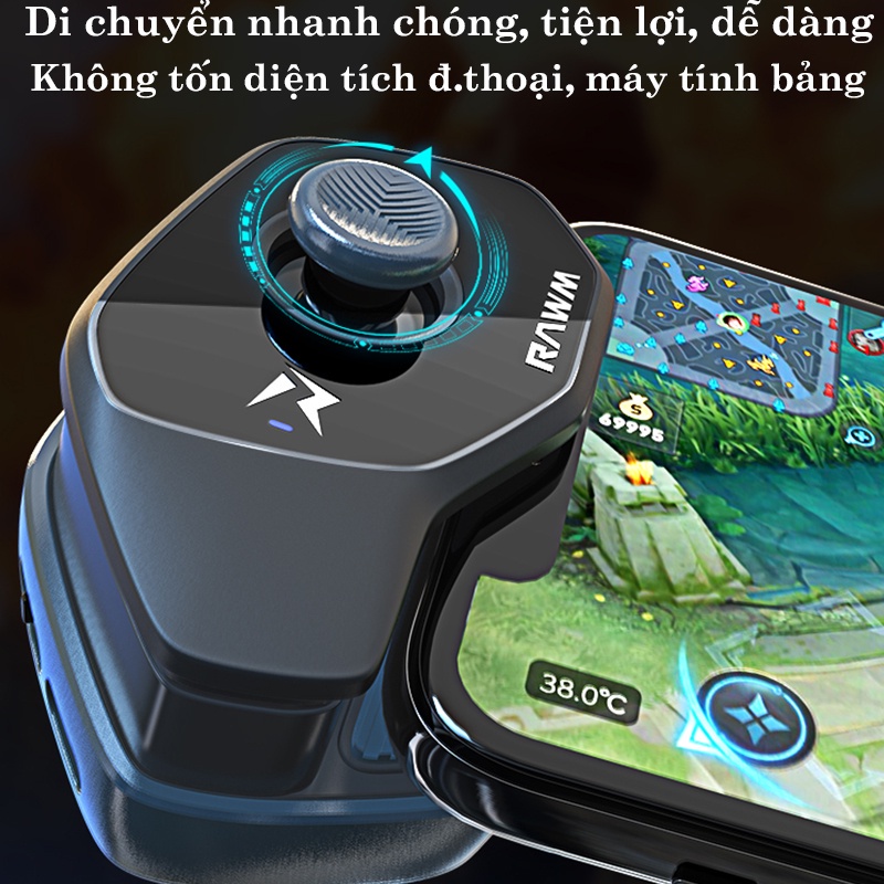 Tay cầm chơi game thông minh RAWM AEOLUS MINI, Nút bấm chính hãng