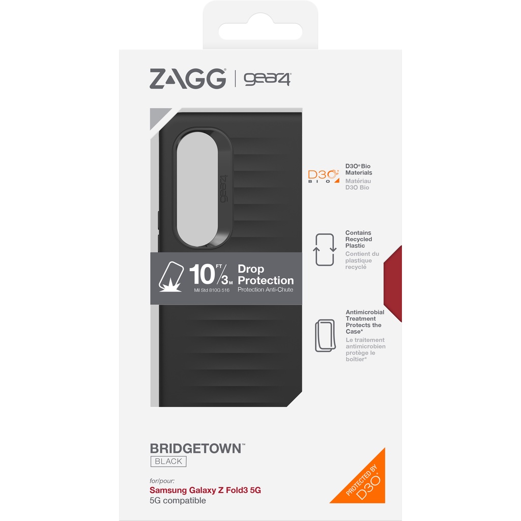 Ốp lưng chống sốc Gear4 D3O Bridgetown 3m cho Samsung Galaxy Z Fold3 5G