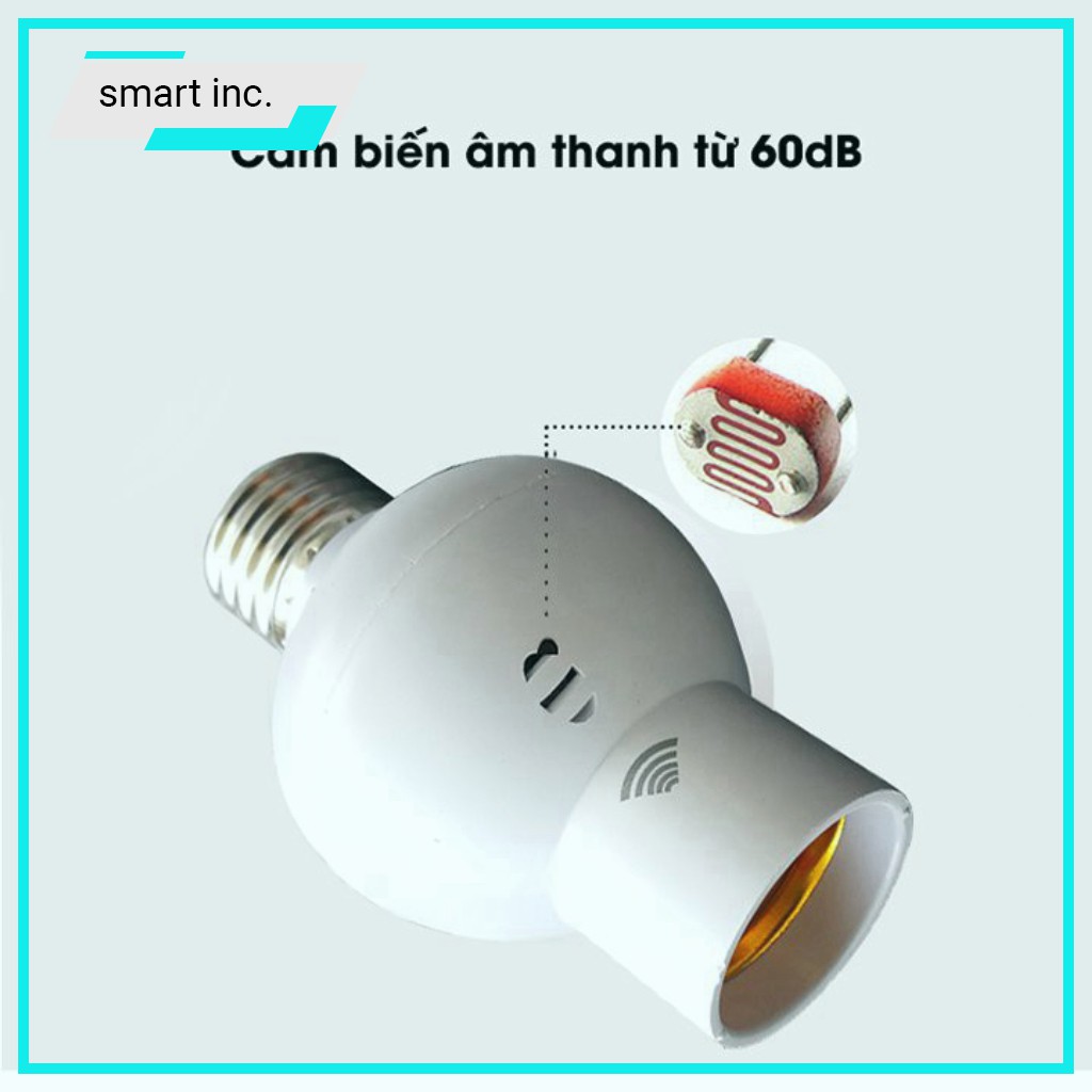 Chuôi Đèn Cảm Biến Âm Thanh Đuôi Đèn E27 Cảnh Báo Tự Động Sáng Chuyển Động