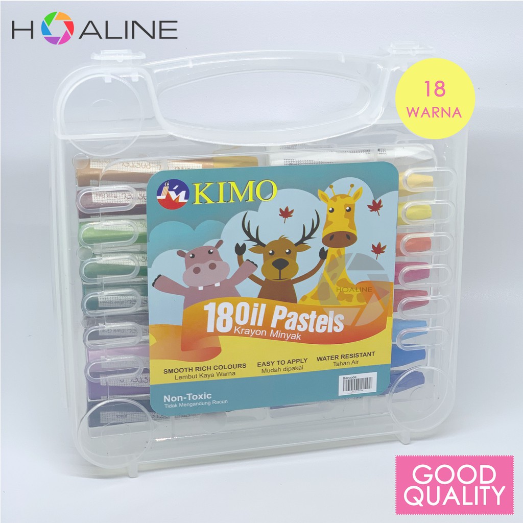 (hàng Mới Về) Bảng Phấn Mắt 18 Màu Kimo Oil Pastel / Crayon