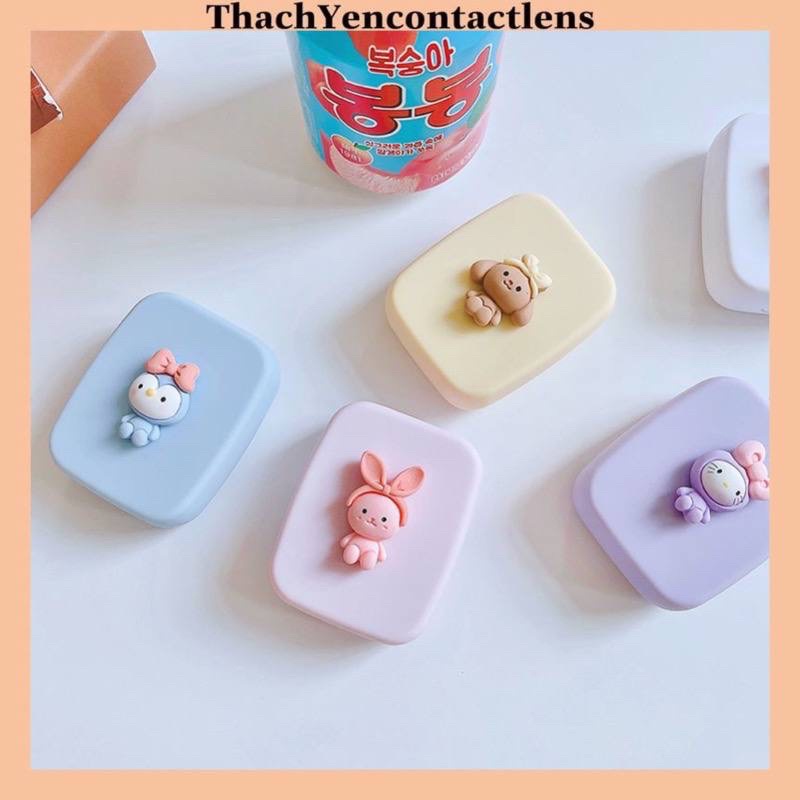 Khay Chữ Nhật Thú Nổi Cute Đựng Lens