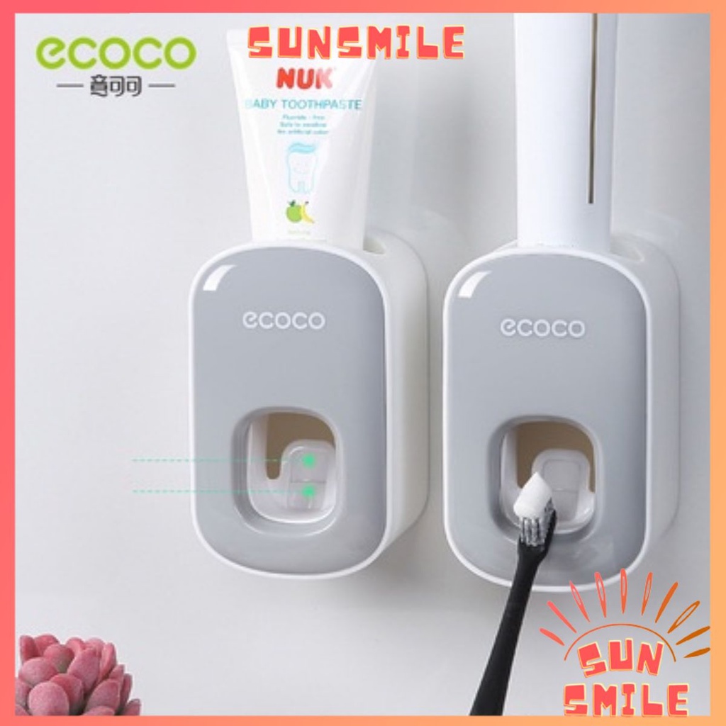 Bộ nhả kem rời ECOCO mẫu mới siêu nhỏ gọn tiện lợi - SUN SMILE - S22