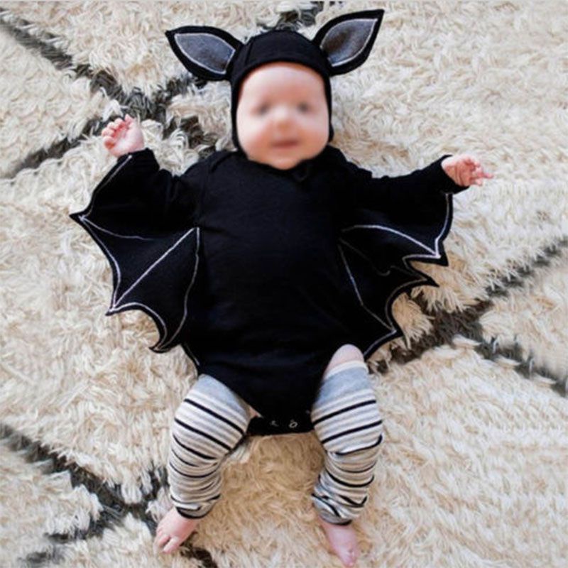 Bộ Áo Liền Quần Hóa Trang Con Dơi Có Khóa Kéo Cho Lễ halloween