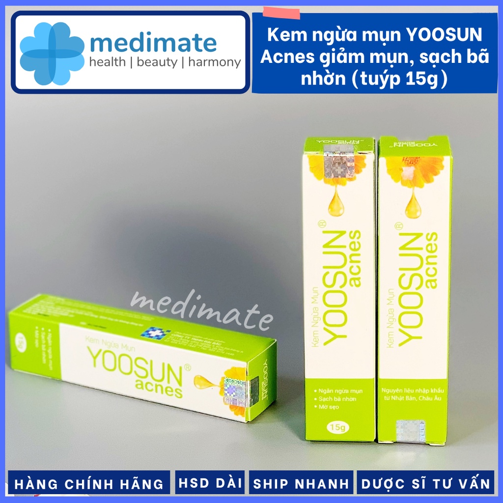 Kem ngừa mụn YOOSUN Acnes giảm mụn, sạch bã nhờn, mờ sẹo (Tuýp 15g)