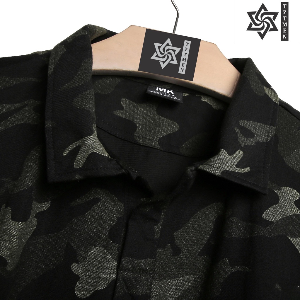 Bộ Đồ Thể Thao Nam Cộc Tay Cổ Bẻ Cotton In Hoạ Tiết Rằn Ri Thấm Hút Mồ Hôi Co Giãn Tốt