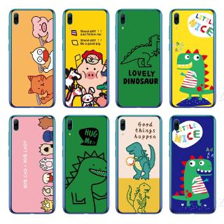 Ốp lưng điện thoại bằng TPU mềm hình khủng long dành cho Huawei Y7 Pro 2019 / Y7 2019 / Y7 Prime 2019