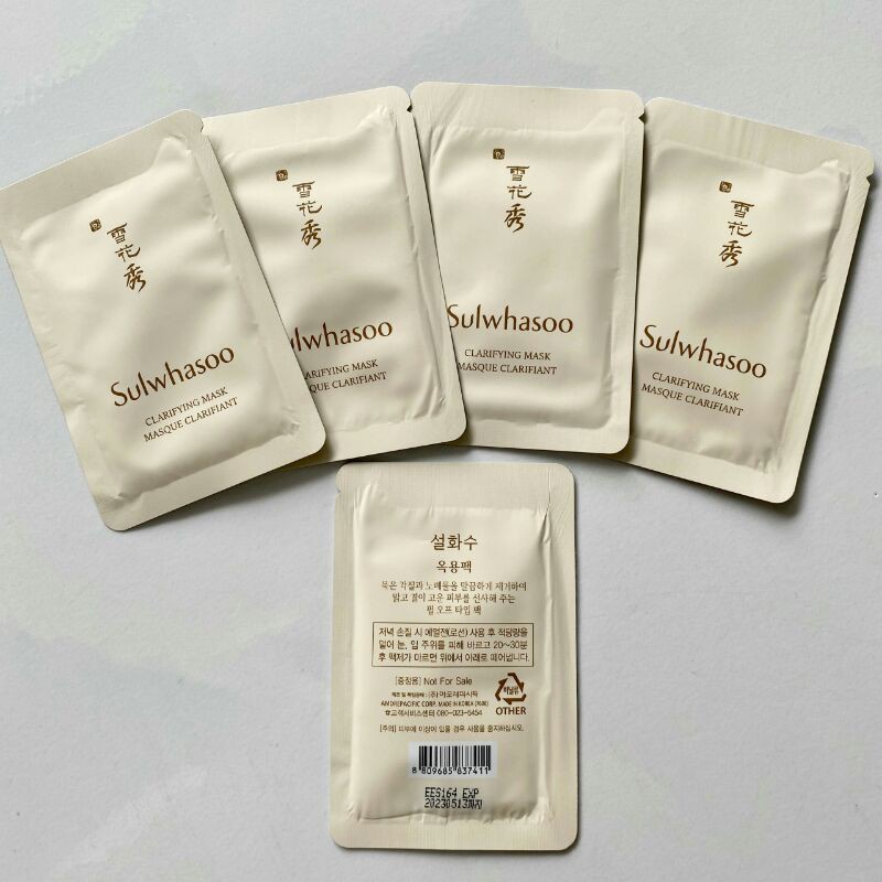 [Mới date 2023] 1 Gói mặt nạ lột Sulwhasoo Clarifying Mask Masque Clarifiant.