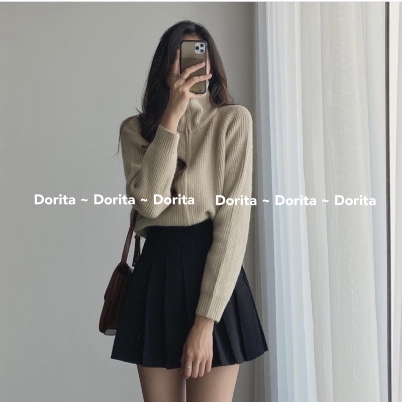 Chân váy ngắn xếp ly Tennis dáng chữ A xòe, Chân váy xếp li Tennis dáng chữ A - Dorita Boutique