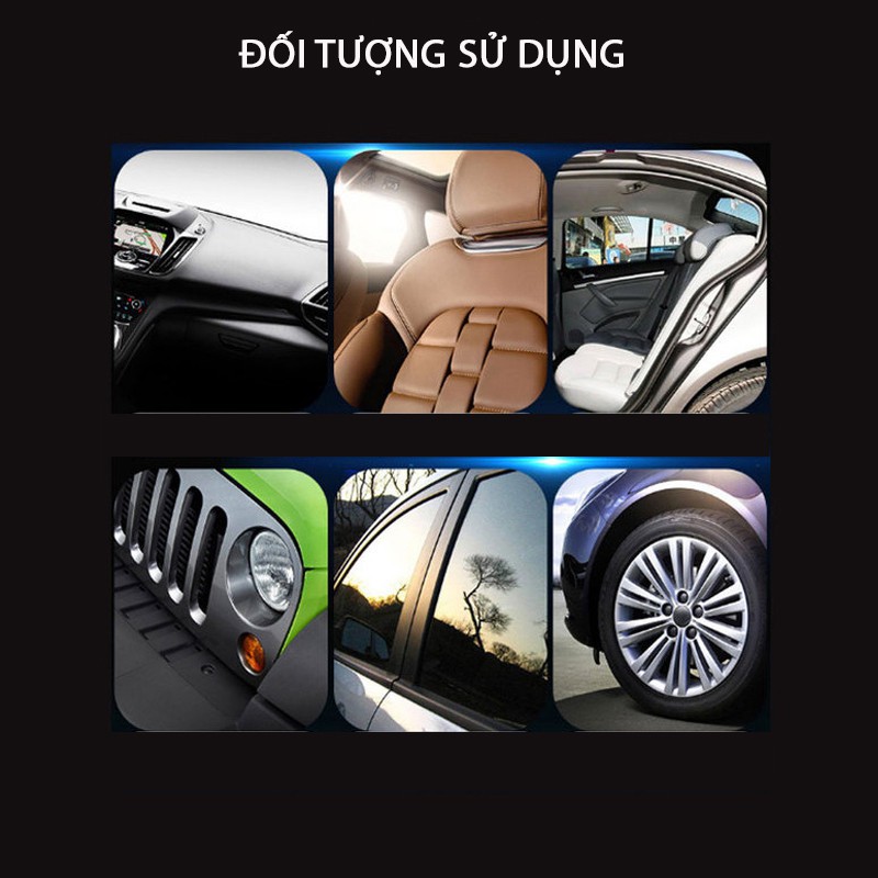 Dung dịch vệ sinh nội thất ô tô LUJESHI DDSPL04 đánh bóng tân trang bảng điều khiển nhựa nhám đồ da chai xịt 300ml