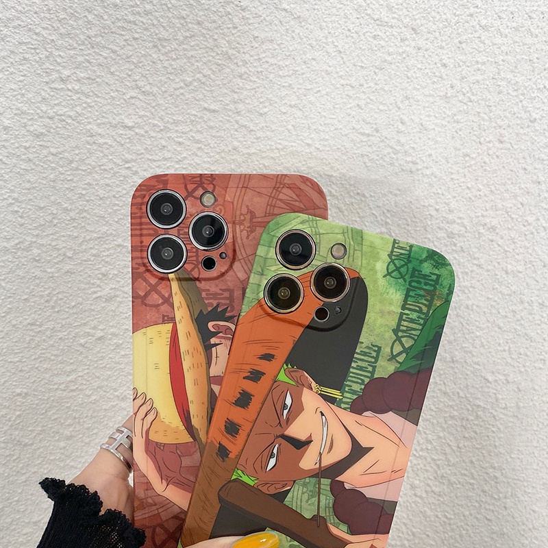 Ốp Điện Thoại Mềm In Hình Luffy Zoro Cho iPhone 14 13 11 12 Pro Max Xs Max XR