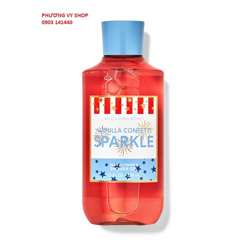Gel tắm hương nước hoa BBW VANILLA CONFETTI SPARKLE