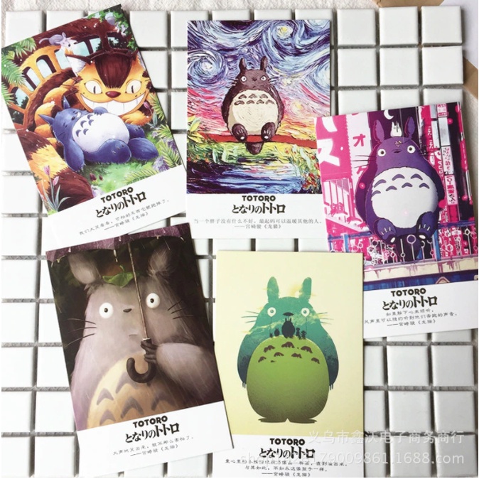 Hộp 36 Post Card Hình Totoro (9.3 x 14.3cm) - Mẫu 1