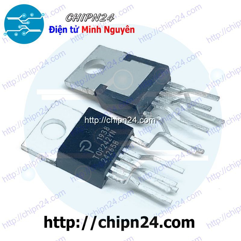 [1 CON] IC TOP242 TO-220-6 (TOP242YN TOP242Y 242 700V 22W) (IC nguồn bếp từ)