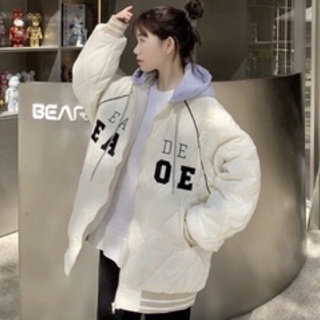 Áo khoác bomber phao dáng rộng