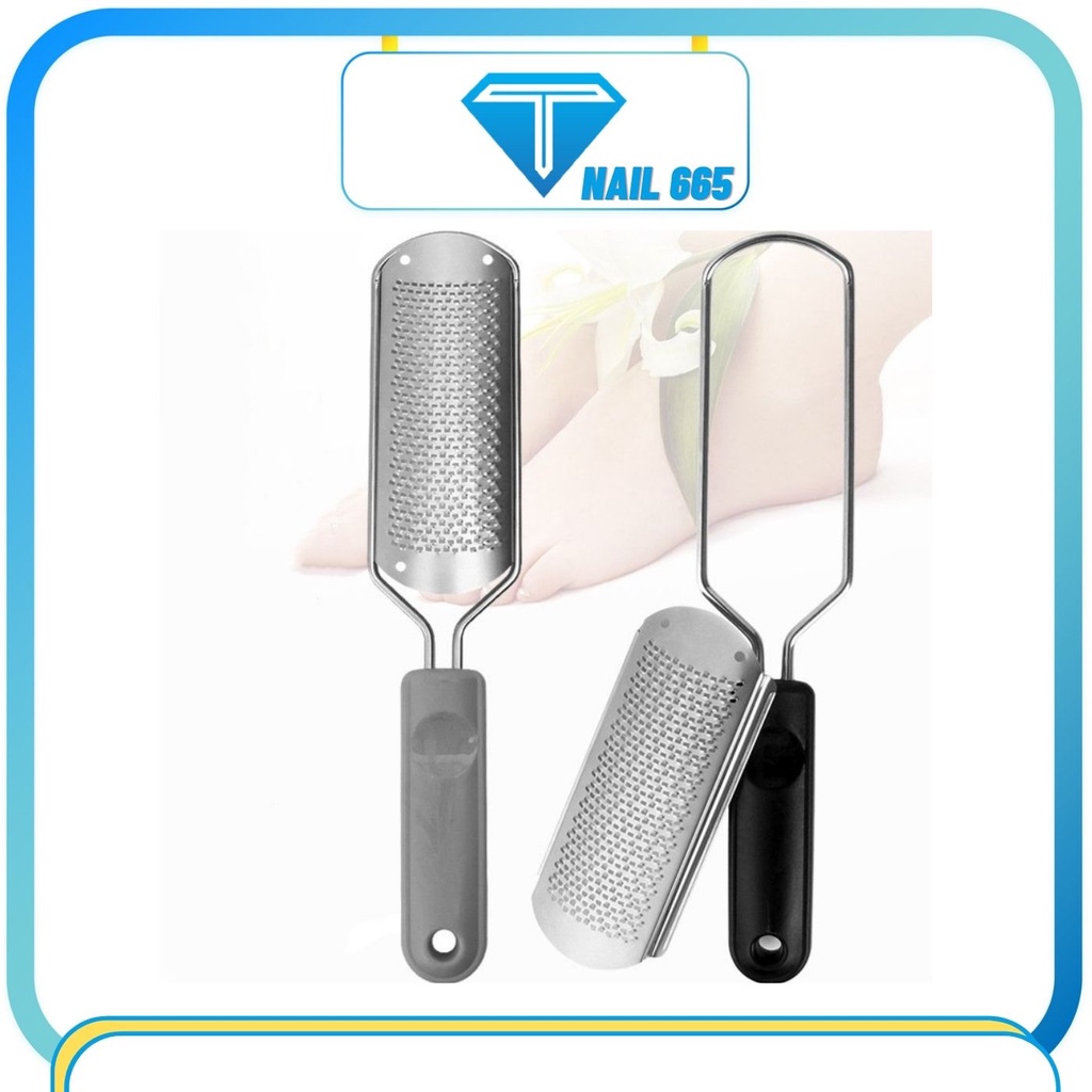 Cha got chan cây trà cạo gót chân, Tay trà gót chân inox cao cấp chống rỉ