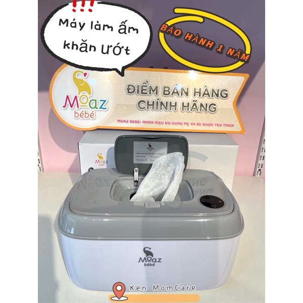 MÁY LÀM ẤM KHĂN ƯỚT MOAZBEBE( Bảo hành 1 đổi 1)