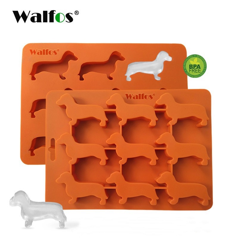 Khuôn sô cô la hình chó silicone Walfos