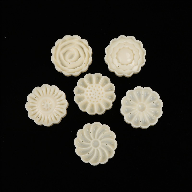 Khuôn Làm Bánh Trung Thu Tròn 50g 6 Kiểu Tùy Chọn