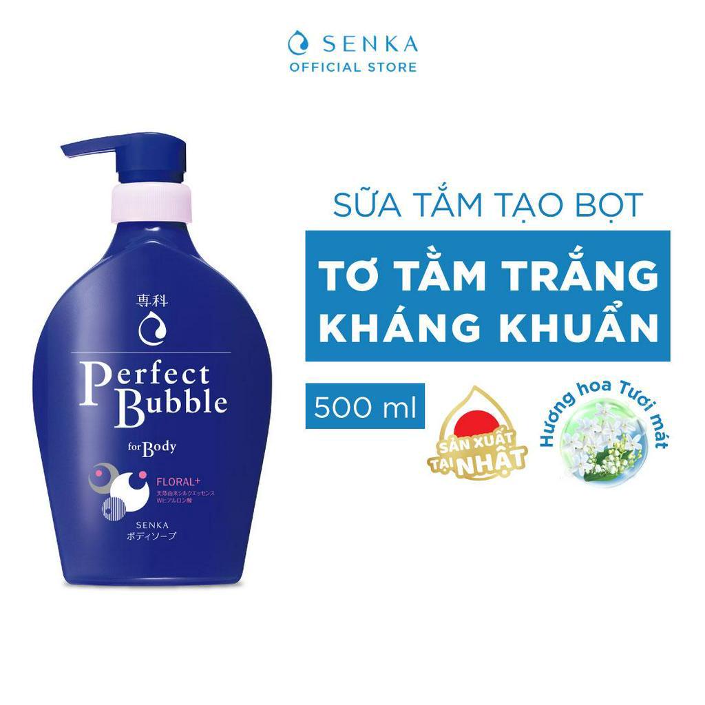 Sữa tắm dưỡng ẩm hương hoa tươi mát Senka Perfect Bubble for Body Floral Plus n 500ml_13729