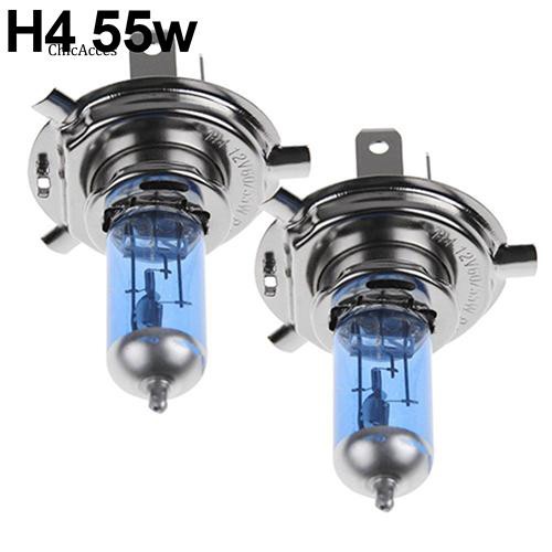 Set 2 bóng đèn halogen H1 / H4 / H7 55W / 100W 12V 5000K