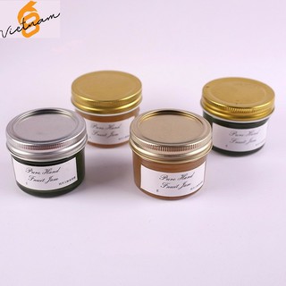 Combo 10 hũ thủy tinh 100ml nắp nhôm bạc ren xoáy đựng bánh flan, thạch, nến, ...