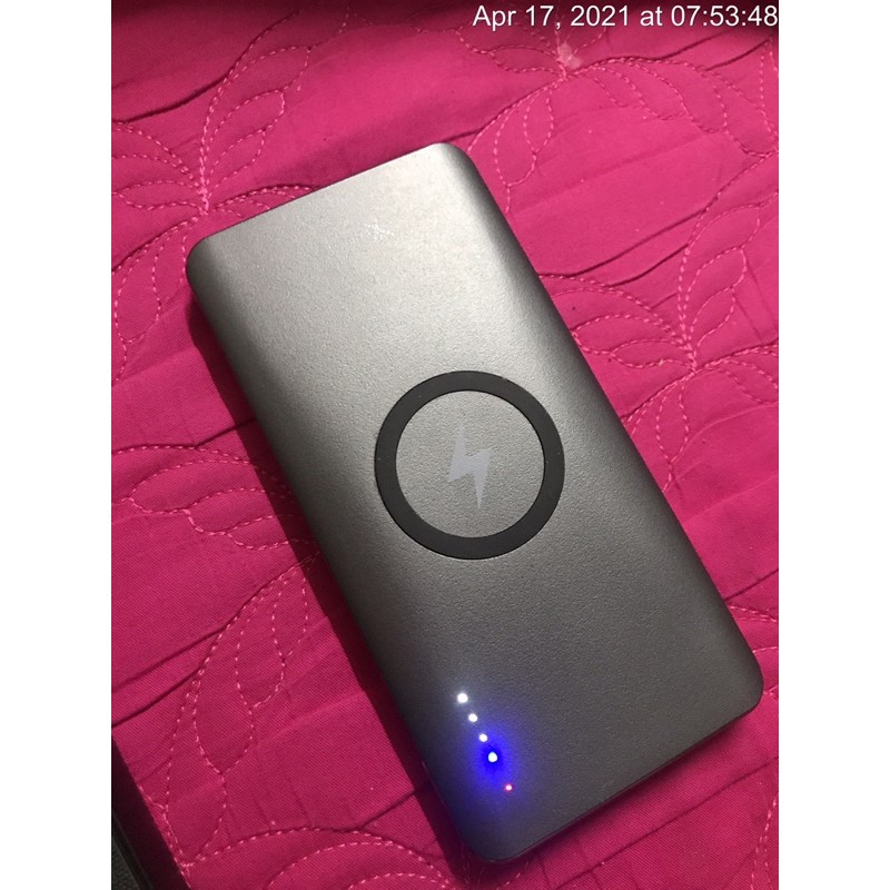 ] Pin sạc dự phòng không dây Polymer 10.000mAh Type C PD QC3.0 Xmobile P66D Xám