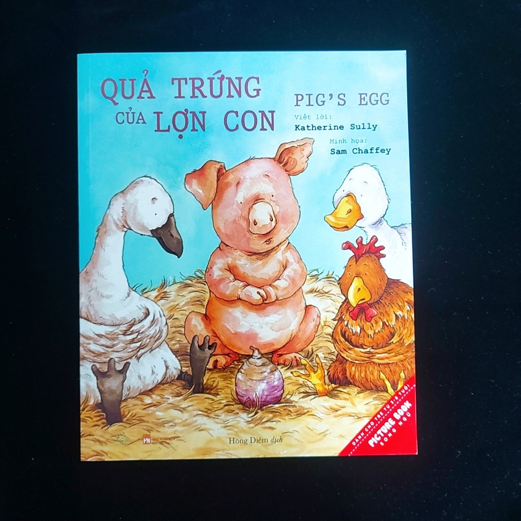 Sách - Picture book song ngữ Quả trứng của lợn con (dành cho bé 3-8 tuổi)