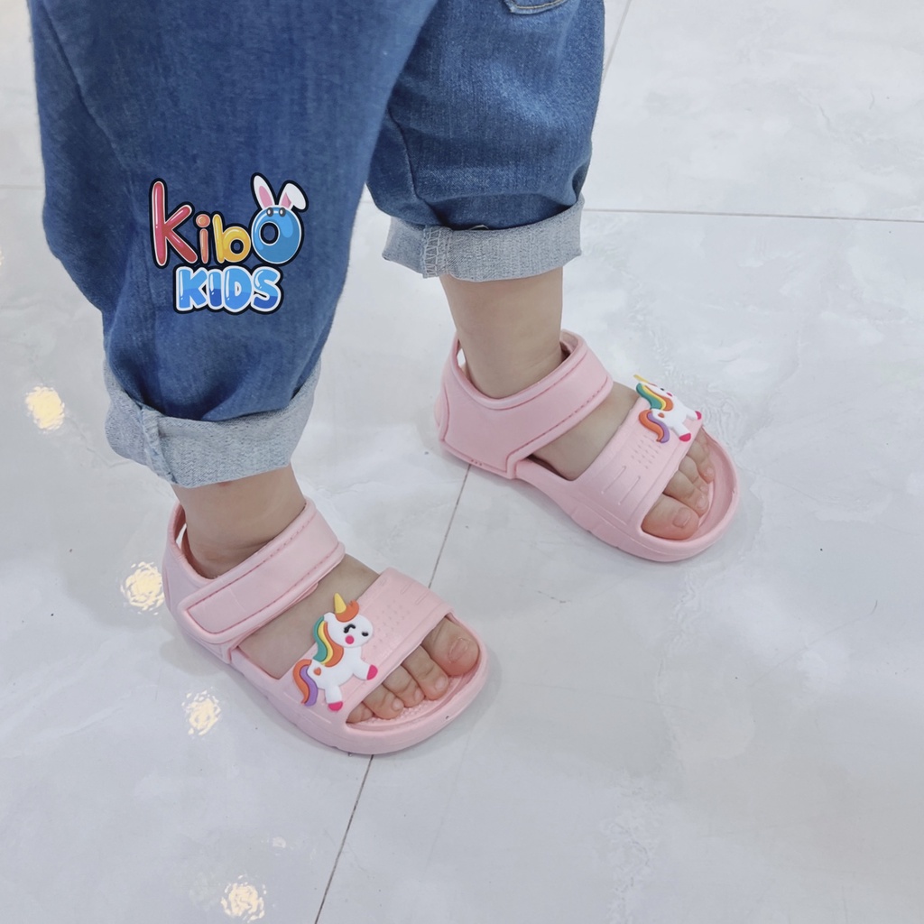 ￼￼Sandal Xốp Cho Bé Gái Siêu Nhẹ Siêu Bền Hoạ Tiết Ngựa Pony SA409