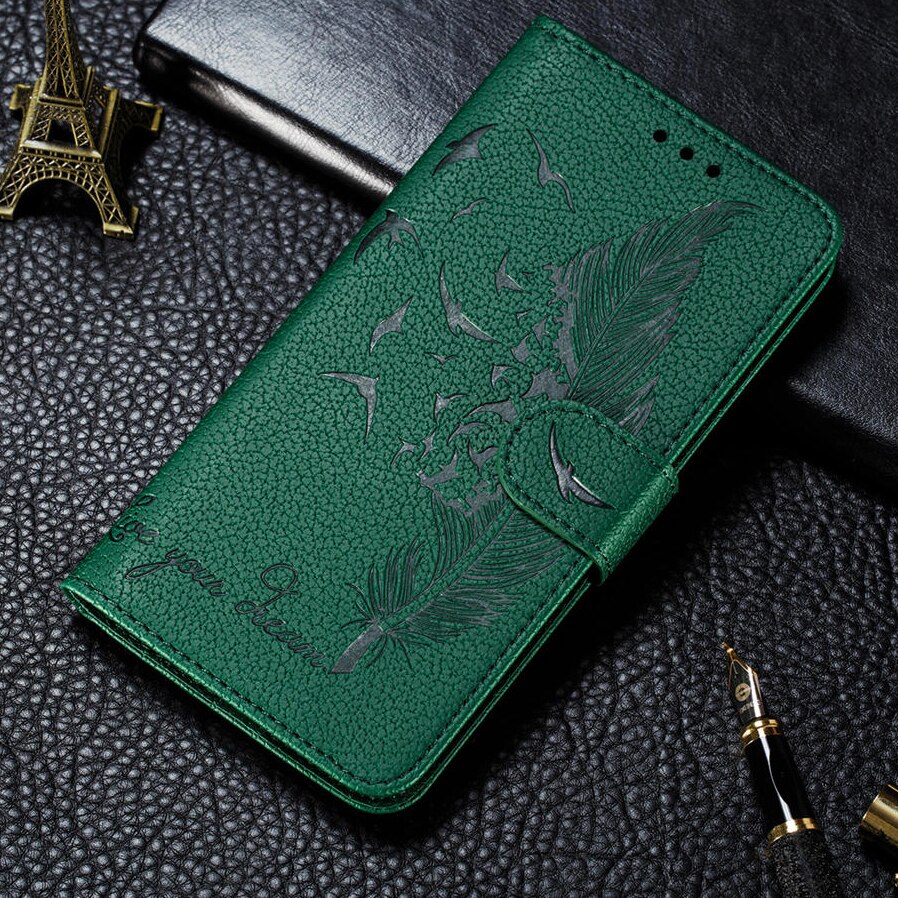 Cartoon Embossed Card Shockproof Cover Case For Huawei P Smart 2021 Wallet Flip PU Leather Etui for Huawei Psmart 2021 Fundas