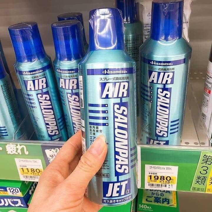Xịt giảm đau Air Salonpas Jet Nhật Bản 300ml