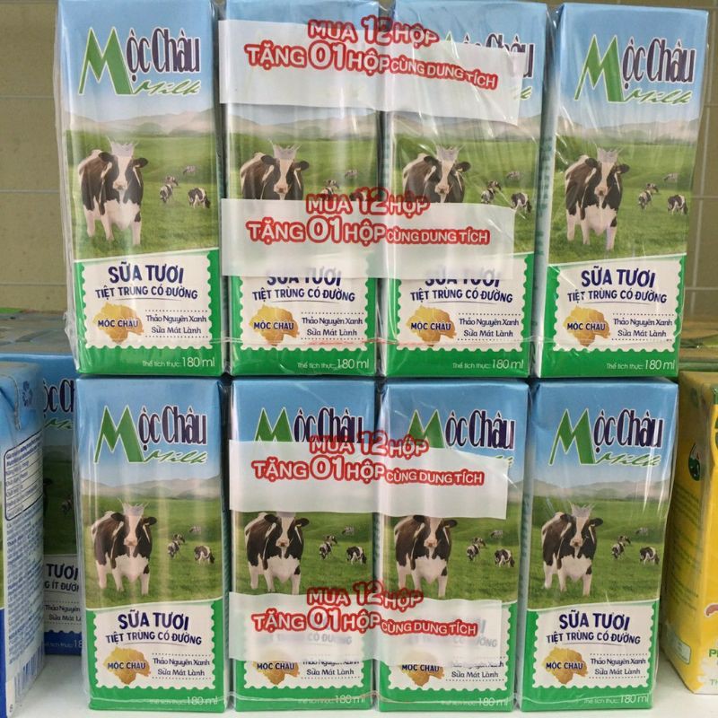Lốc Sữa Tươi Mộc Châu 4 Hộp