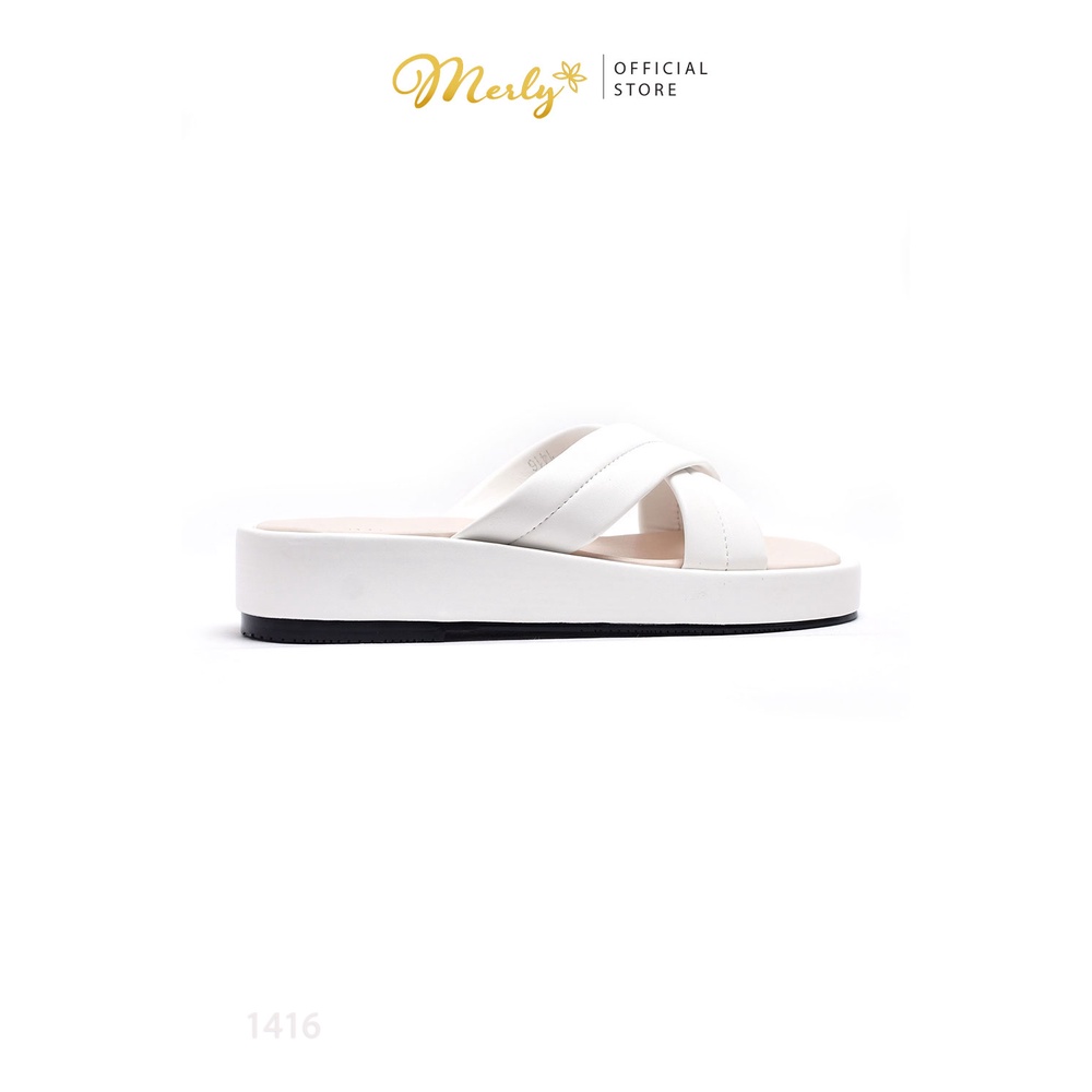 Dép đế bánh mì quai chéo Merly 1416
