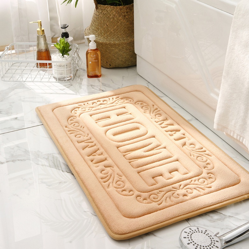 Thảm lót cửa chùi chân Mềm Mại Thấm Hút Tốt Chống Trượt Tiện Dụng Cho Phòng Tắm / Hành Lang