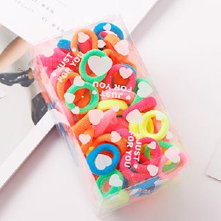 Hộp 100 Dây Thun Cột Tóc 3cm Cho Bé Gái