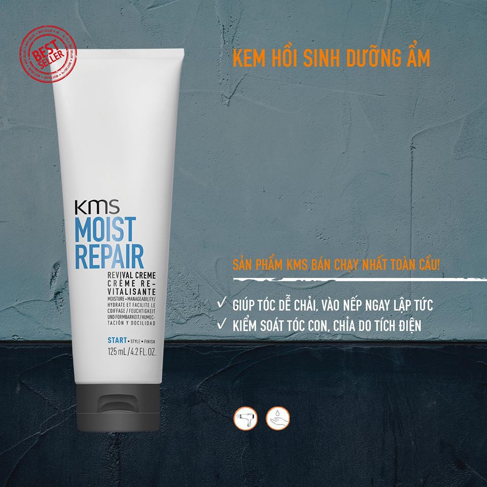 KEM HỒI SINH DƯỠNG ẨM KMS MOISTREPAIR REVIVAL CREME 125ML