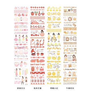Dãy sticker washi trang trí