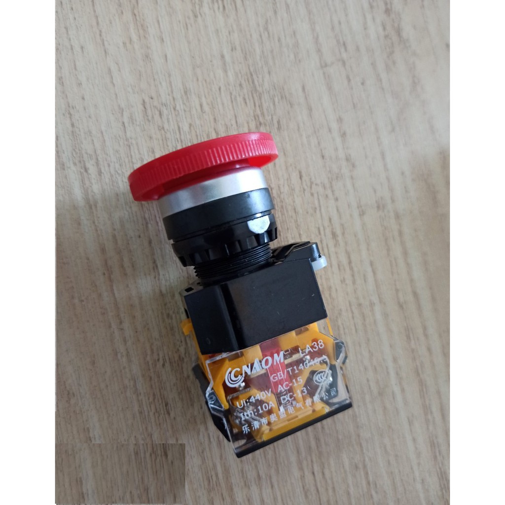 Nút ấn dừng khẩn cấp LA38-11zs , Nút ấn khẩn cấp STOP -TBĐ