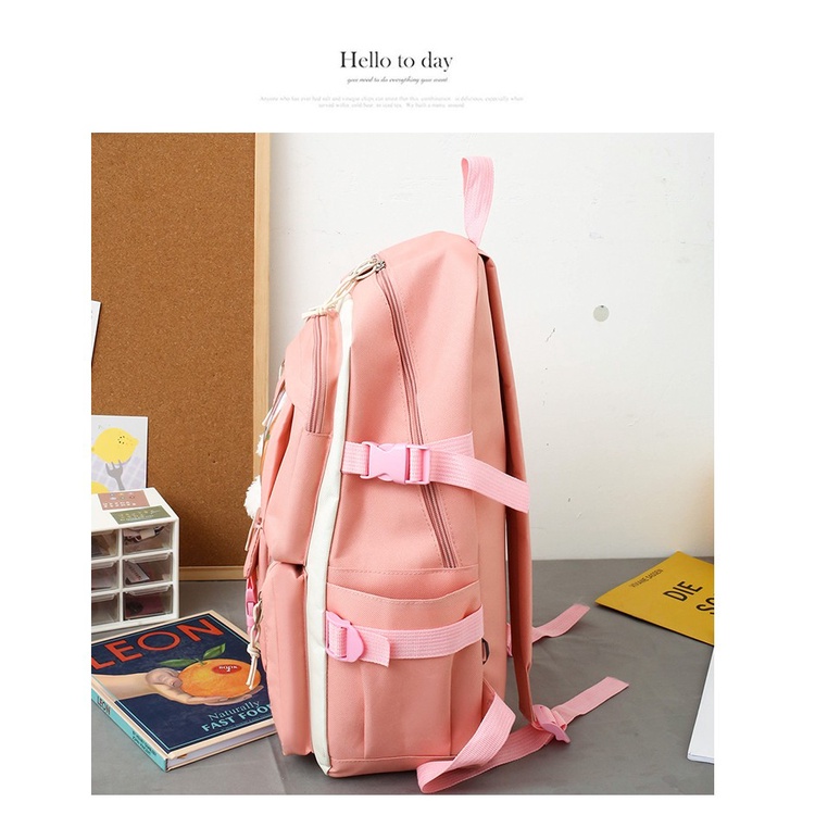 Set 4 Ba Lô Đi Học Dễ Thương Cho Bé Gái Lớp 3-6