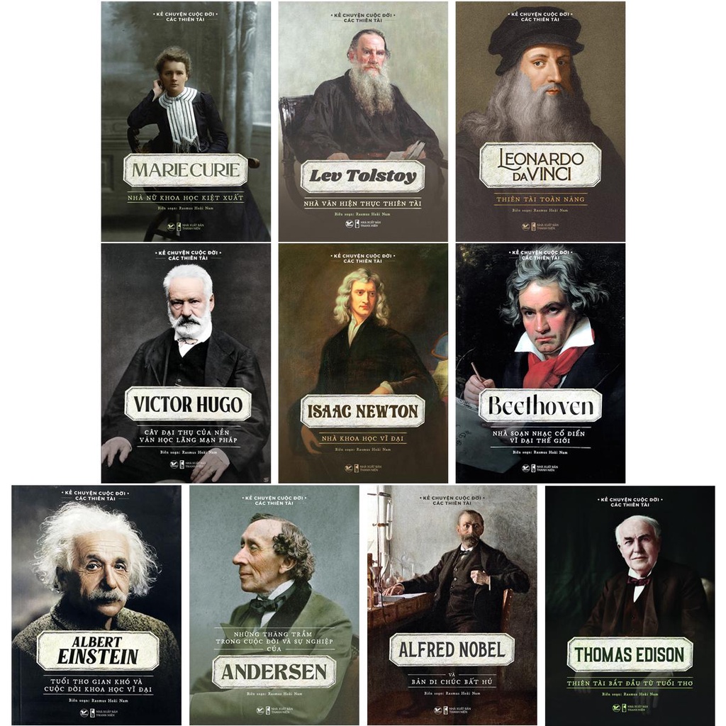 Sách - Kể Chuyện Cuộc Đời Các Thiên Tài: Marie Curie, Isaac Newton, Beethoven,... (lẻ tùy chọn)