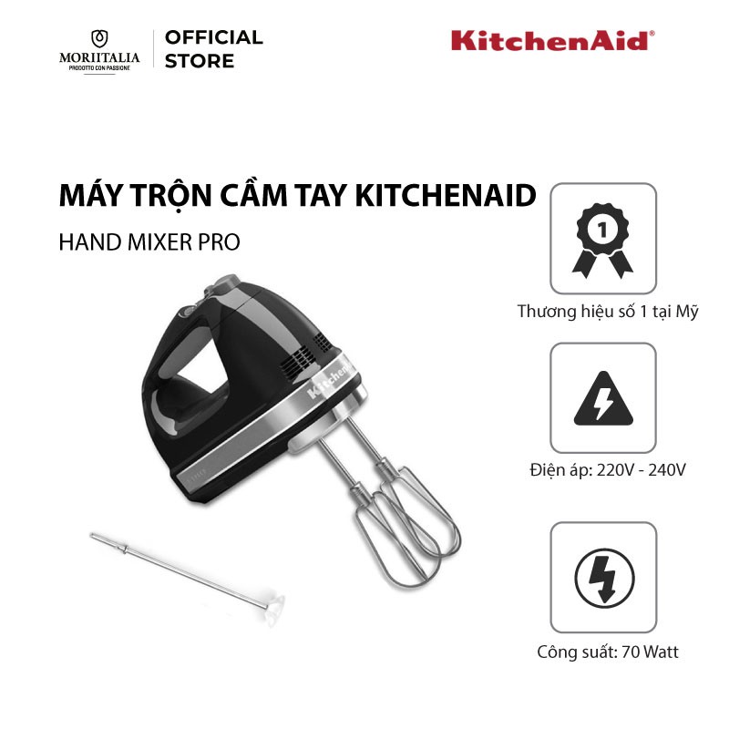 Máy trộn bột cầm tay KitchenAid hand mixer pro - 5KHM720AWOB - Moriitalia - máy trộn bột cầm tay