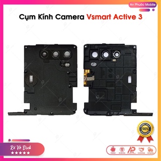 Kính camera vsmart active 3 / v530 - cụm kính cam sau kèm chặn main điện thoại vsmart zin bóc máy