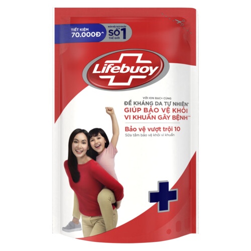 Sữa Tắm Lifebuoy Sạch Khuẩn Bảo Vệ Khỏi 99.9% Vi Khuẩn Chứa Ion Bạc+ Hỗ Trợ Cùng Đề Kháng Da Tự Nhiên 850G | BigBuy360 - bigbuy360.vn