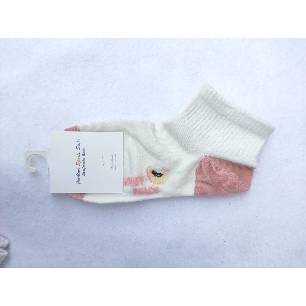 Tất nữ cổ thấp hình quả đào cute T108