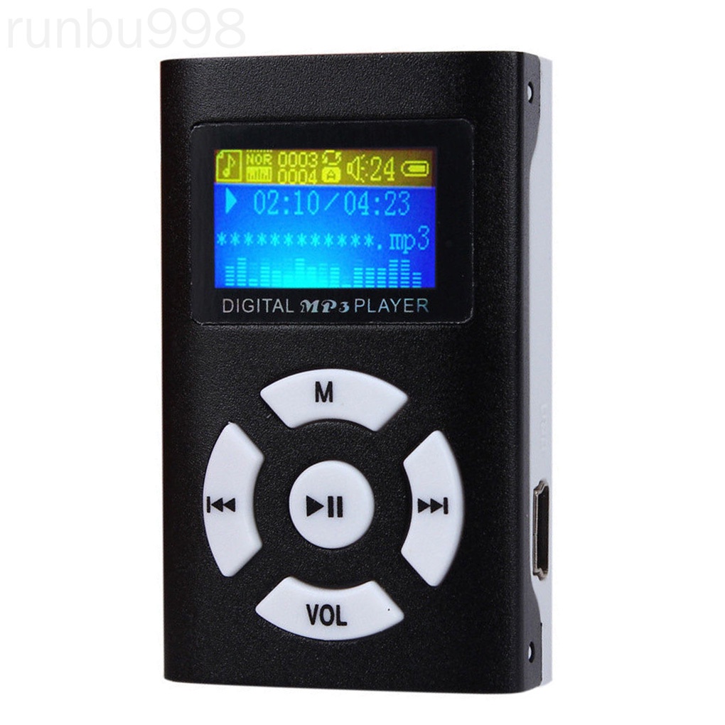 Máy nghe nhạc mp3 mini hỗ trợ thẻ micro sd/tf màn hình lớn hỗ trợ usb