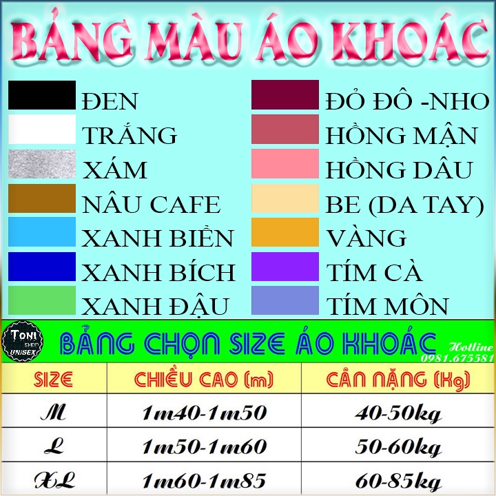 ÁO HOODIE BASIC Nỉ Bông Cao Cấp Full Size Full Màu (HD1000 - Kèm Video Ảnh Thật)