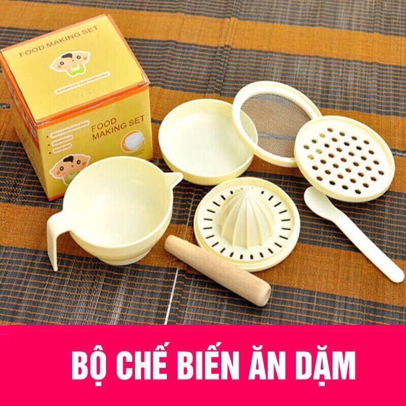 Bộ Chế Biến Ăn Dặm Kiểu Nhật Tốt Cho Bé Từ 5 - 6 Tháng Trở lên