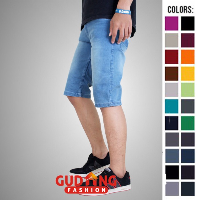 Quần short jean nam Cln 1170 G5Z4 màu xanh nhạt