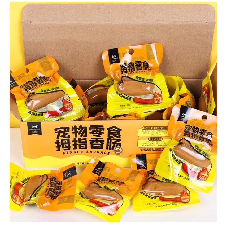 Xúc xích hấp Finger Sausage cho cún gói 24g