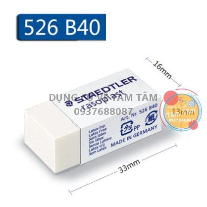 [ TÂM TÂM ]-Tẩy chì cao cấp Staedtler 526, Gôm Staedtler cao cấp 526-