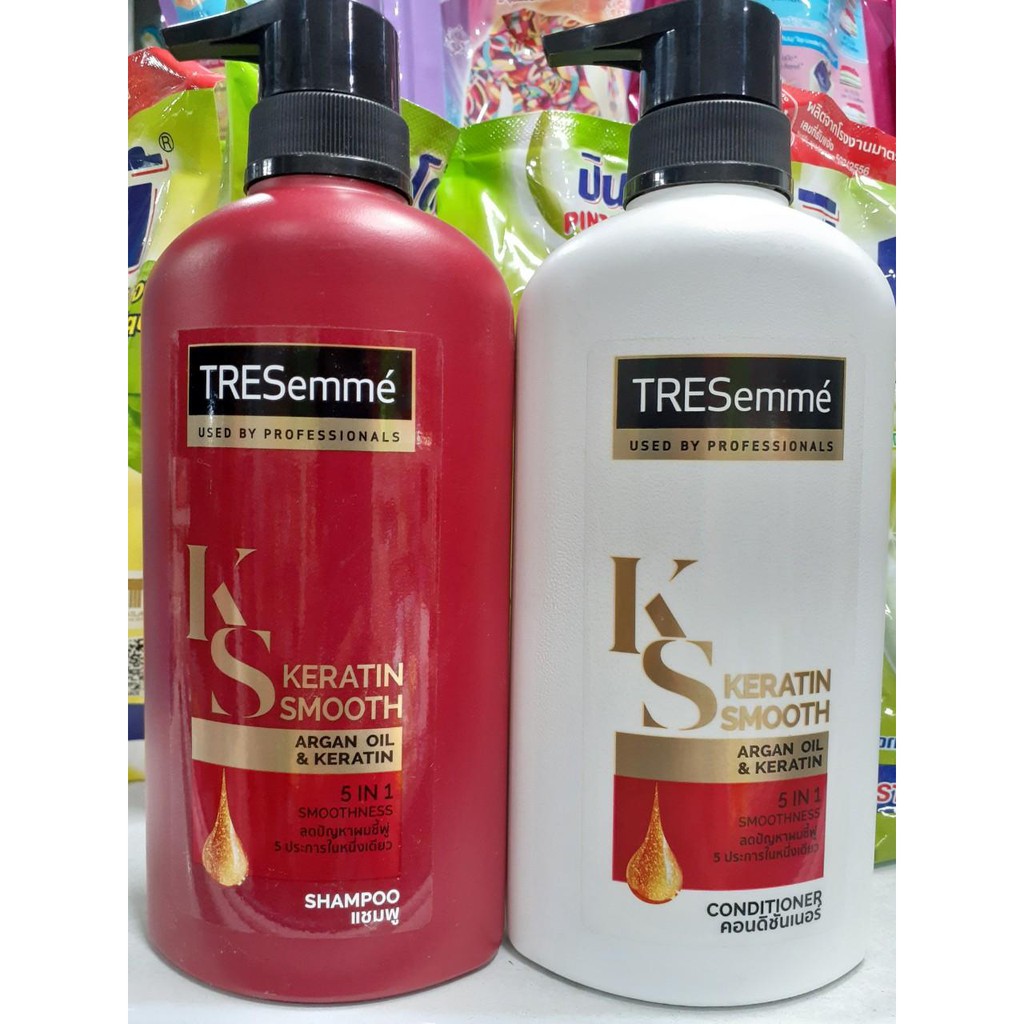 [GIÁ SỐC] Cặp dầu gội + xả Tresemme Keratin Smooth 5in1 Thái Lan